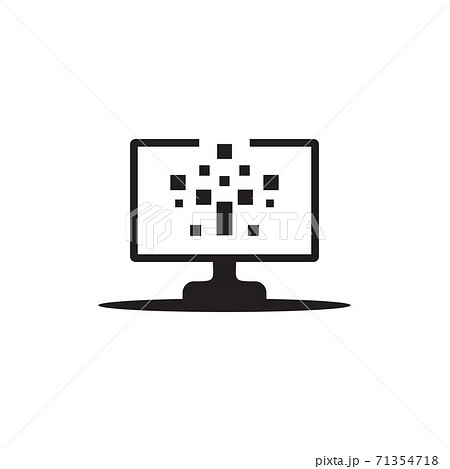 TV monitor logo design template TV monitor logo design template 71354718
