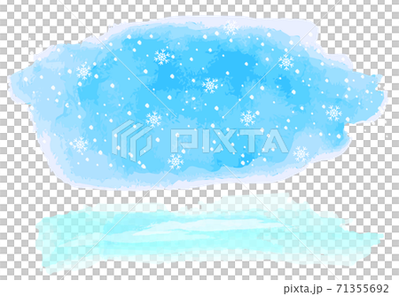 水彩雪和天空的簡單背景插圖 水彩雪和天空的簡單背景插圖 71355692