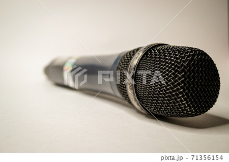 Wireless microphone isolated on white background 71356154