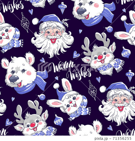 Christmas holiday seamless pattern 1 71356255