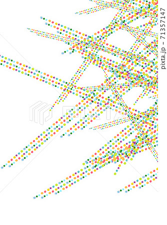 背景素材 ドット 虹色グラデーションのイラスト素材