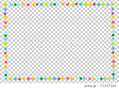 背景素材　ドット　虹色グラデーション 71357164