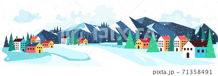 merry christmas happy new year winter holidays celebration concept greeting card 71358491