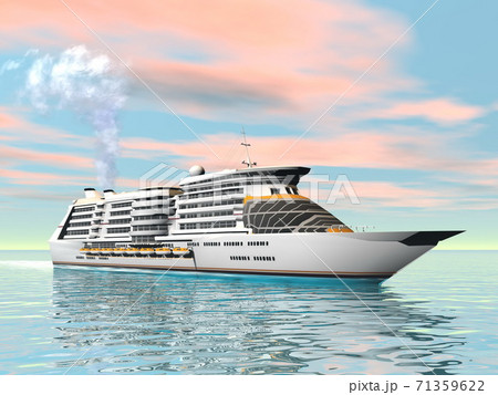 Cruise ship - 3D render 71359622