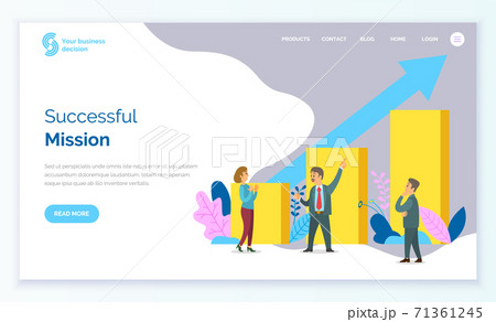 Path to a target s growth vector illustration banner. Achievement in business and motivation concept Path to a target s growth vector illustration banner. Achievement in business and motivation concept 71361245