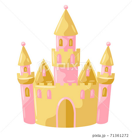 Illustration Of Princess Castle のイラスト素材