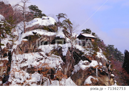 雪の山寺、釈迦堂 雪の山寺、釈迦堂 71362753