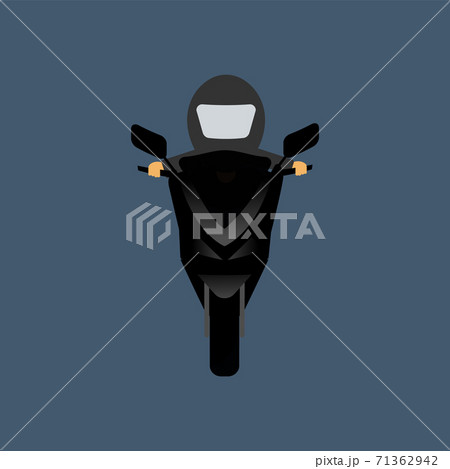 rider on the motorcycle in straight look vector rider on the motorcycle in straight look vector 71362942