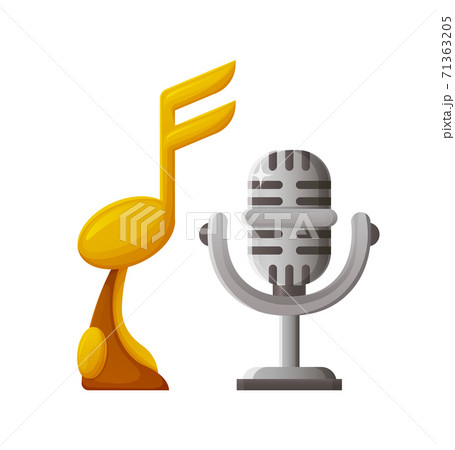 Music Award for First and Second Place Vector Music Award for First and Second Place Vector 71363205