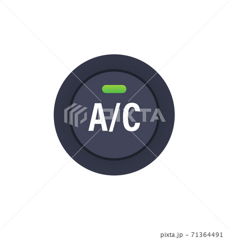 Car air condition button on white background. Vector stock illustration. Car air condition button on white background. Vector stock illustration. 71364491