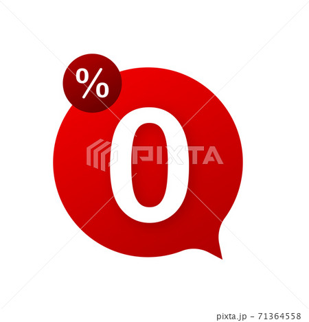 Zero commission. Design element. Red limited offer. Special offer badge. Vector stock illustration. Zero commission. Design element. Red limited offer. Special offer badge. Vector stock illustration. 71364558