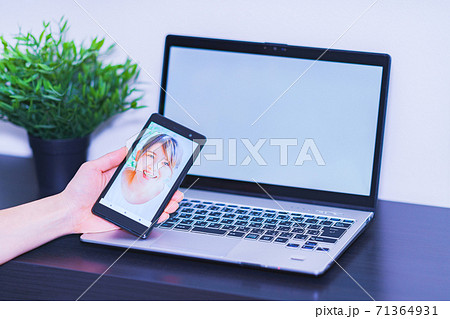 顔認証　セキュリティ　eKYC　DX【認証のデジタル化のイメージ】 71364931