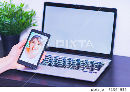 顔認証　セキュリティ　eKYC　DX【認証のデジタル化のイメージ】 71364935