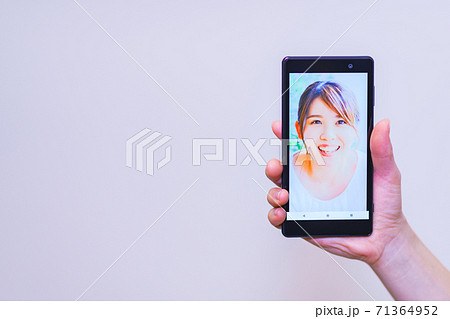 顔認証　セキュリティ　eKYC　DX【認証のデジタル化のイメージ】 71364952
