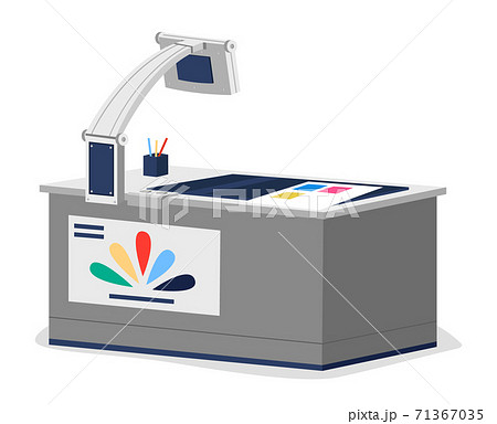 Printing house polygraphy industry isometric design concept with images of printer machine isolated 71367035