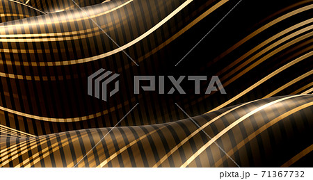 3d illustration Abstract wave of black and white curve And various surface patterns Illusion. Illusion illustration. Futuristic background of wave line dynamic curve stripe flag 71367732