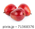 red pear fruits isolated on white background 71368376