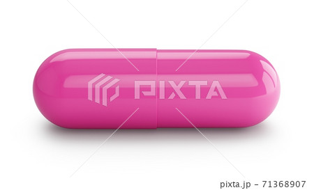 3D Rendering Capsule pill isolated on white background 3D Rendering Capsule pill isolated on white background 71368907