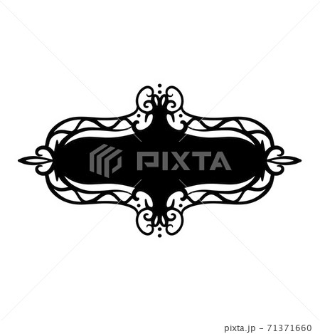 Decorative frame in vintage style. Gothic frame.のイラスト素材