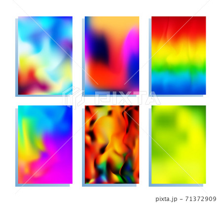 Gradient texture set for poster, wallpaper, flyer, brochure cover, typography, or other printing or web products. Vector illustration 71372909
