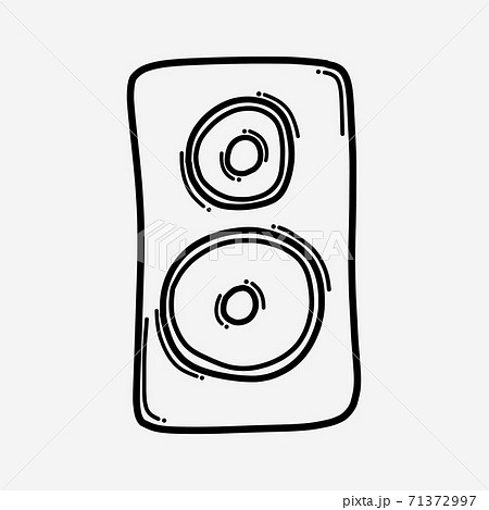 dj speaker drawing