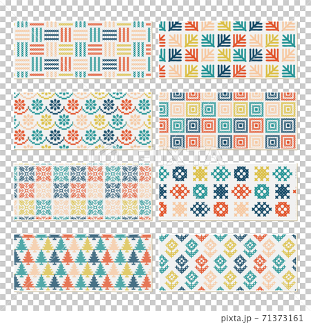 Geometric pattern pattern pattern set rectangle Geometric pattern pattern pattern set rectangle 71373161