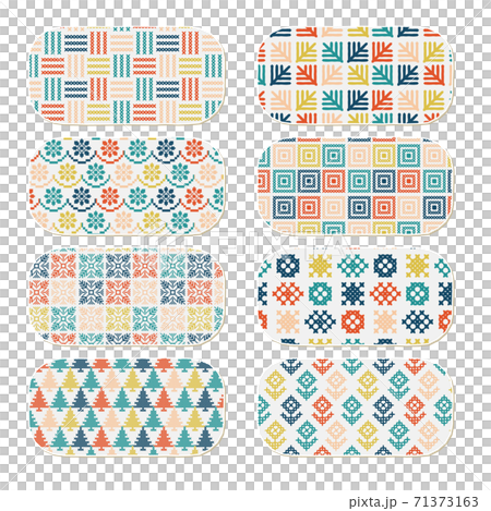 Geometric pattern pattern pattern set rounded rectangle Geometric pattern pattern pattern set rounded rectangle 71373163