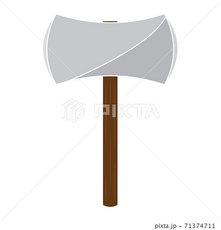 Isolated ax medieval icon Isolated ax medieval icon 71374711