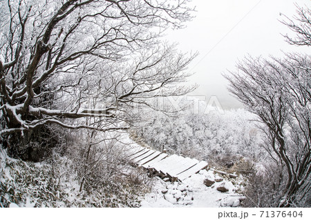 九重連山の雪景色 九重連山の雪景色 71376404