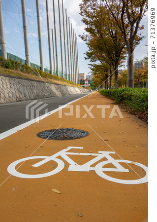 紅葉の遊歩道 71376969