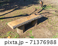 木で出来たベンチ 71376988