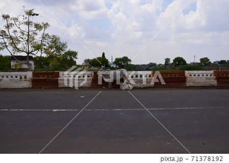 インドのアジャンタ遺跡周辺の町並み  4 71378192