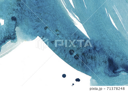 Blue abstract watercolor shape isolated on white background. Blue abstract watercolor shape isolated on white background. 71378248