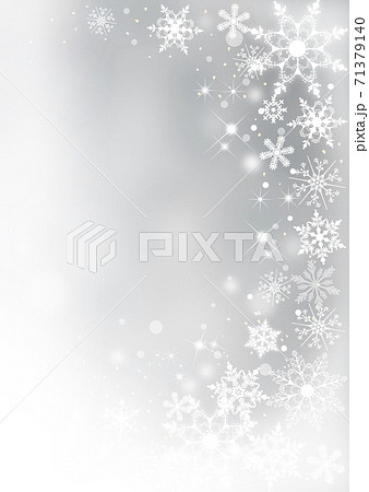 クリスマス 雪の結晶 シルバー縦背景604のイラスト素材 クリスマス 雪の結晶 シルバー縦背景604のイラスト素材