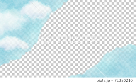 淡い空のイラスト背景素材のイラスト素材