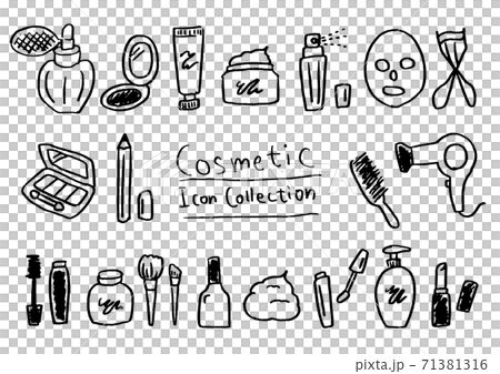 Handwritten cosmetic icon Handwritten cosmetic icon 71381316