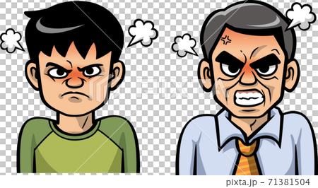 圖像插圖集的憤怒的人 圖像插圖集的憤怒的人 71381504