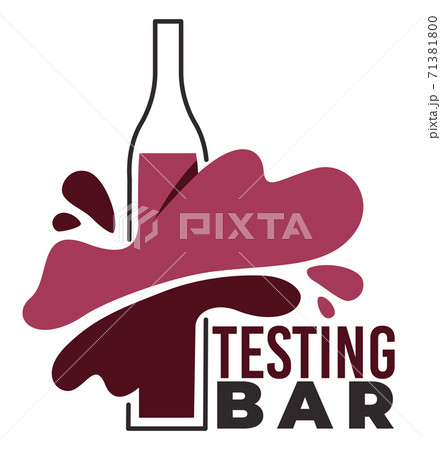 Wine tasting and degustation bar, emblem or logo 71381800