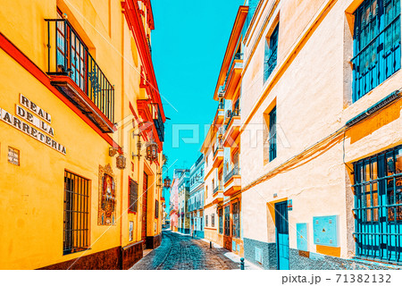 Downtown of the city Seville - is the capital and largest city o 71382132