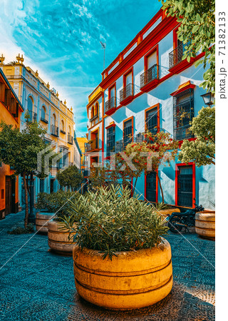 Downtown of the city Seville - is the capital and largest city o 71382133