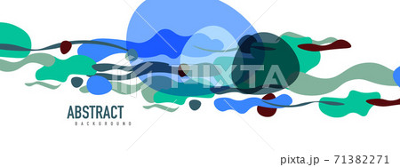 Trendy liquid style shapes abstract design, dynamic vector background for placards, brochures, posters, web landing pages, covers or banners 71382271