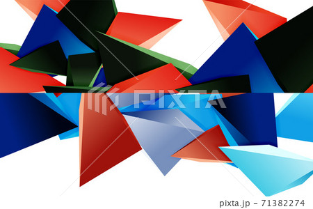 Set of two minimal geometric abstract backgrounds. Vector illustration for covers, banners, flyers and posters and other designs 71382274