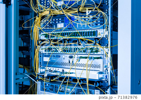 optical cables connected to internet service provider switch optical cables connected to internet service provider switch 71382976