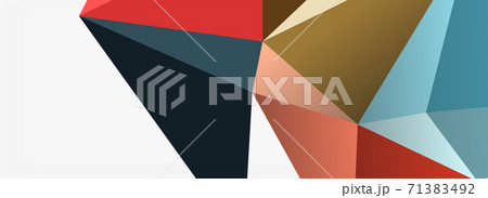 3d mosaic abstract backgrounds, low poly shape geometric design 3d mosaic abstract backgrounds, low poly shape geometric design 71383492