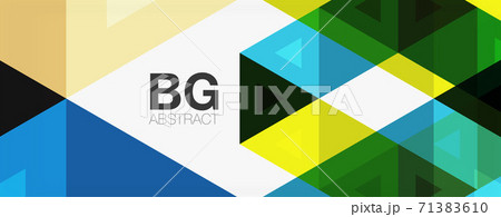 Mosaic triangle pattern abstract background for cover, banner, flyer and poster and other template 71383610