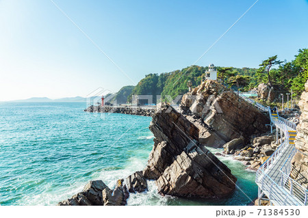 海 風景 岩 71384530