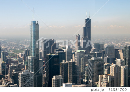 アメリカ合衆国　イリノイ州　シカゴ　 ジョン・ハンコック・センターからの眺め　 71384700