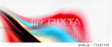 Abstract Background. Smooth flowing lines, blurred waves, rainbow color style stripes. Vector illustrations for covers, banners, flyers and posters and other 71385108