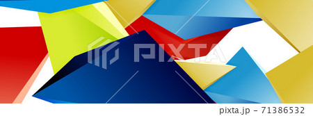 Triangle mosaic abstract background, 3d triangular low poly shapes. Geometric vector illustration for covers, banners, flyers and posters and other Triangle mosaic abstract background, 3d triangular low poly shapes. Geometric vector illustration for covers, banners, flyers and posters and other 71386532