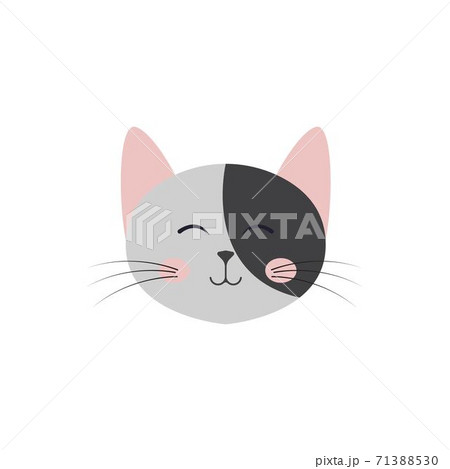 cat cute head logo vector image 71388530